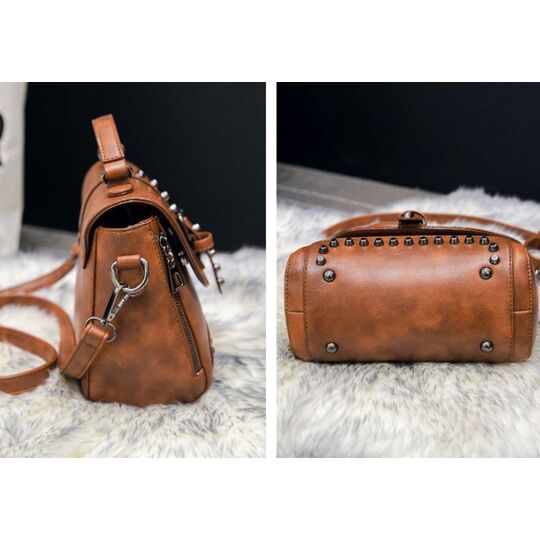 Женская сумка, коричневая П0382