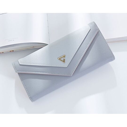 Женский кошелек, серый П0385