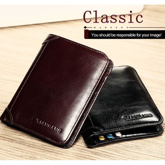 Чоловічий гаманець ManBang, коричневий П0386