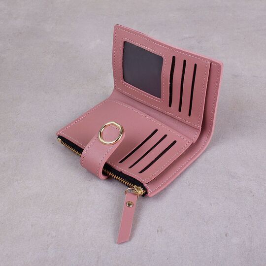 Женский кошелек, розовый П0393