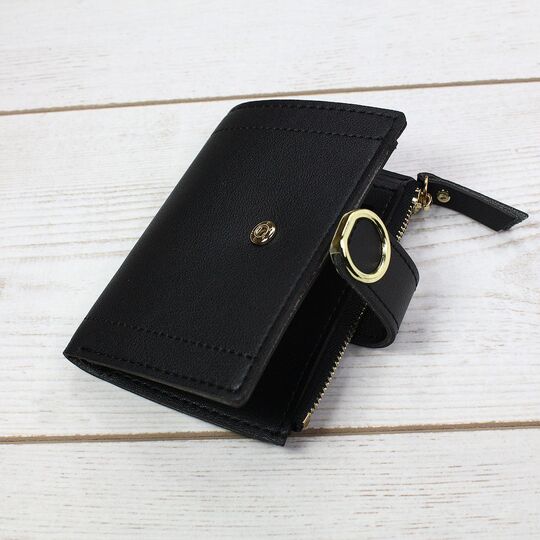 Женский кошелек, черный - П0394