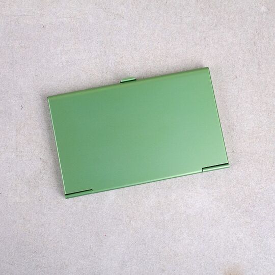 Визитница, зеленая П0404