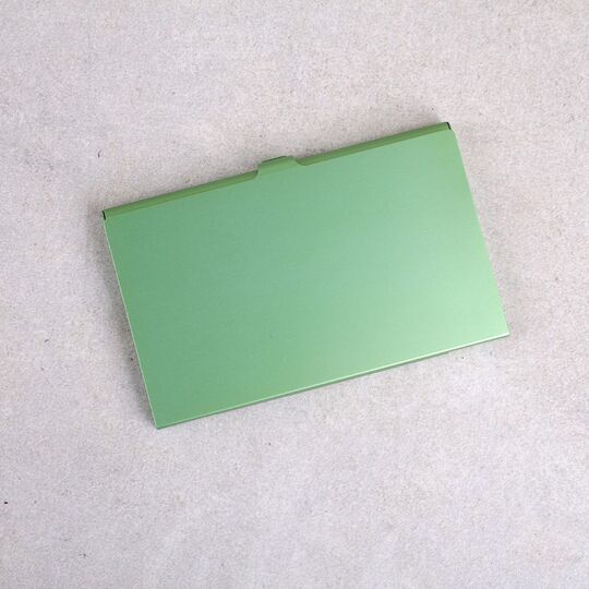 Визитница, зеленая П0404