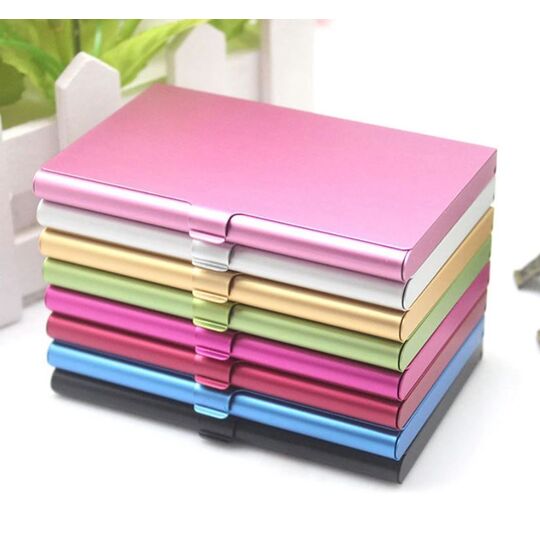 Визитница, золотистая П0406