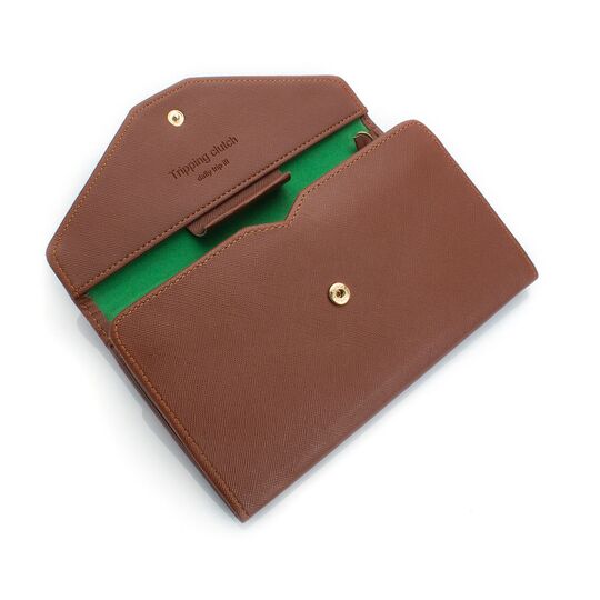 Жіночий гаманець, коричневий П0409