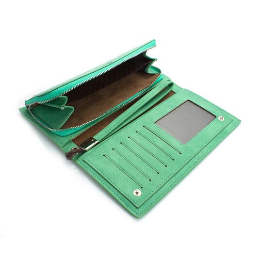 Жіночий гаманець, зелений П0417