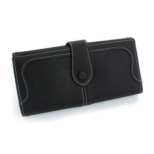 Жіночий гаманець, чорний П0424