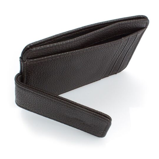 Затиск, гаманець, коричневий П0437