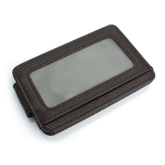 Затиск, гаманець, коричневий П0437