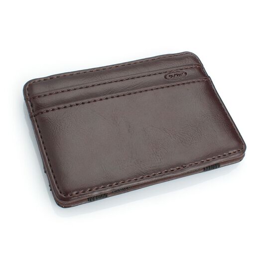 Затиск, гаманець, коричневий П0438