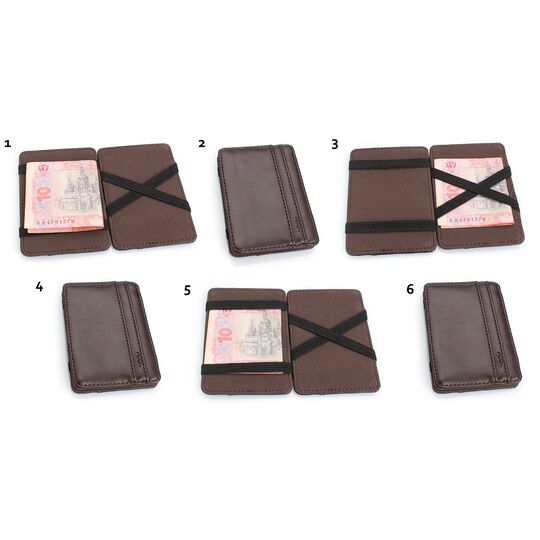 Зажим, кошелек, коричневый П0439 Зажим, кошелек, коричневый П0439