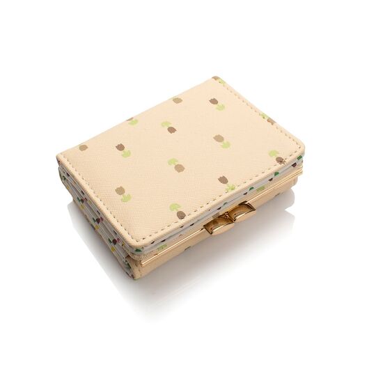 Женский кошелек, бежевый П0444