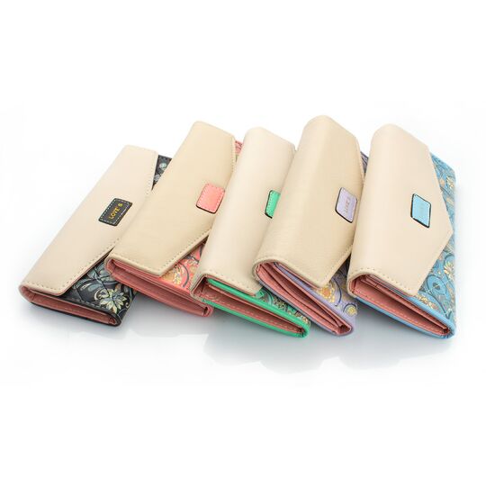 Женский кошелек, зеленый П0456