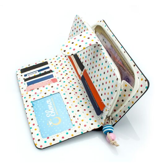 Жіночий гаманець, чорний П0471 Жіночий гаманець, чорний П0471