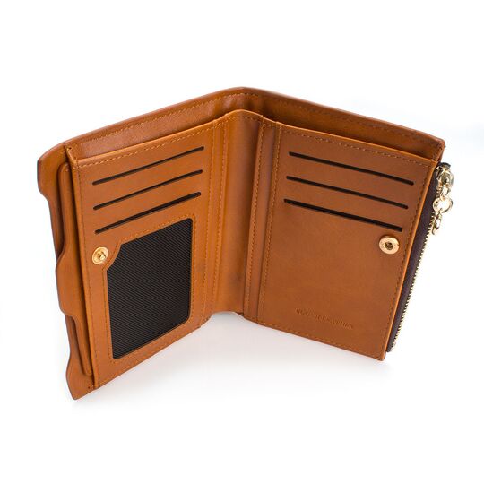 Женский кошелек, коричневый П0476