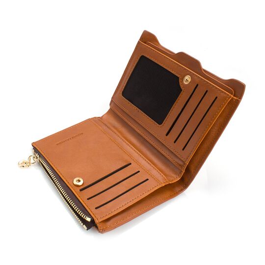 Женский кошелек, коричневый П0476