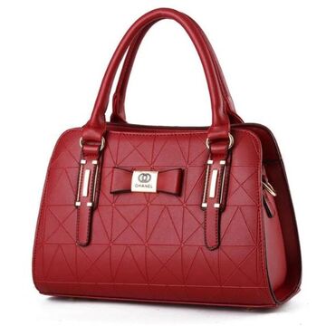 Женская сумка, красная П0493
