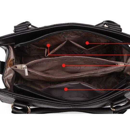 Жіноча сумка, червона П0493