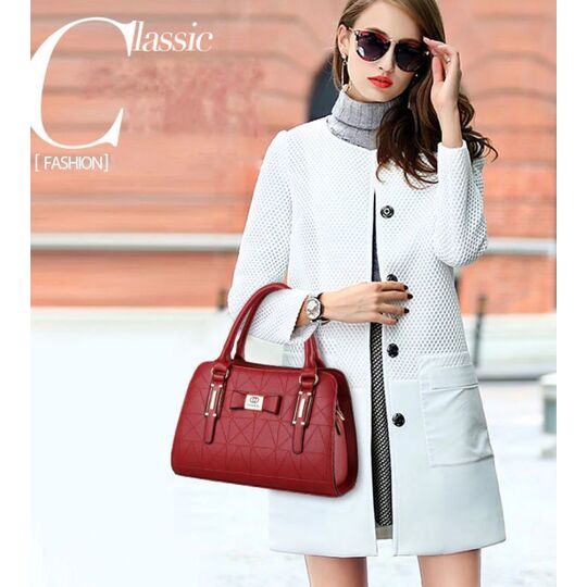 Жіноча сумка, червона П0493