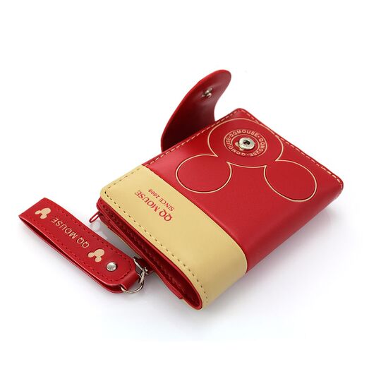 Женский кошелек Микки Маус, красный П0499