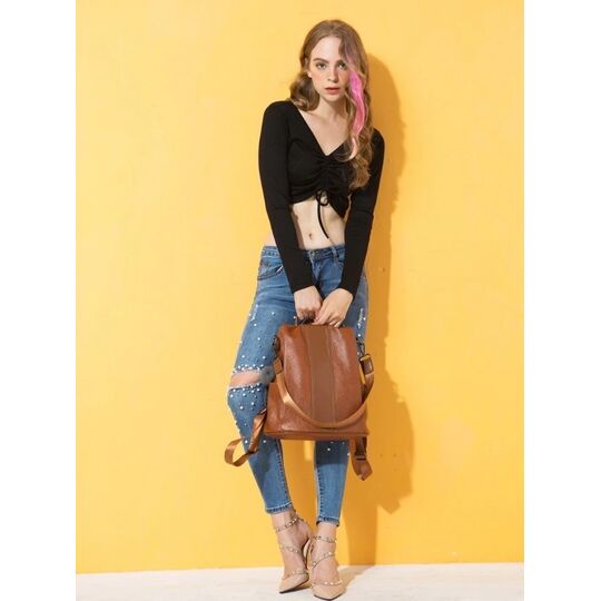 Жіночий рюкзак HERALD, чорний П0511