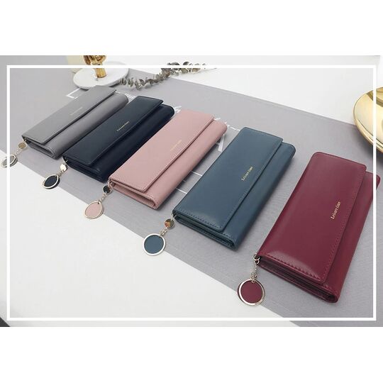 Женский кошелек, розовый П0513