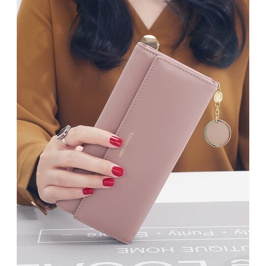 Женский кошелек, розовый П0513