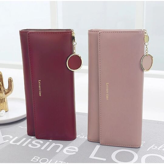 Женский кошелек, розовый П0513