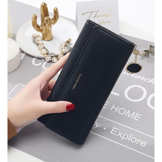 Жіночий гаманець, чорний - П0515