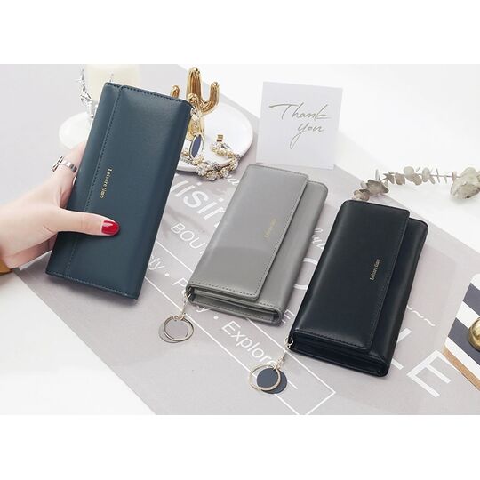 Жіночий гаманець, чорний - П0515