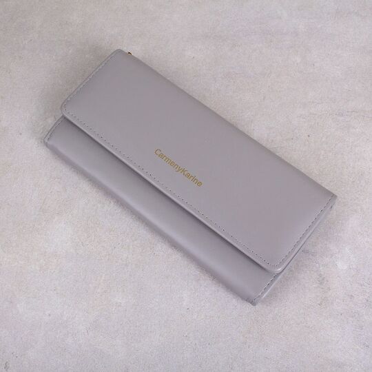 Женский кошелек, серый П0517