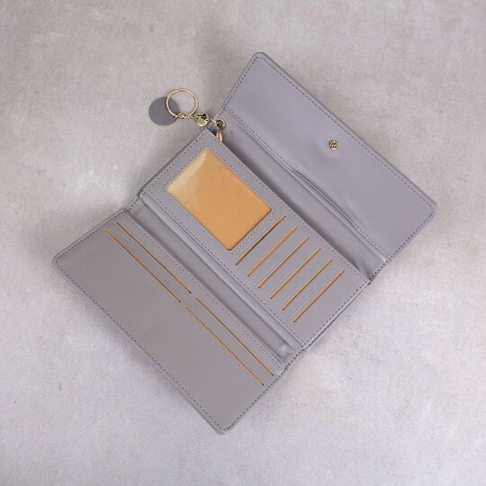 Женский кошелек, серый П0517