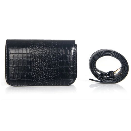 Сумка поясна Badiya, чорна П0521