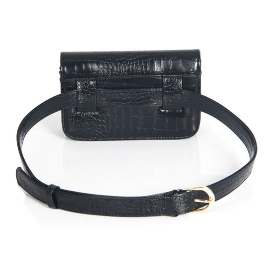 Сумка поясна Badiya, чорна П0521