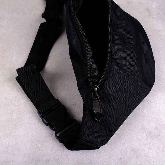 Сумка поясна, бананка AIREEBAY, чорна П0524