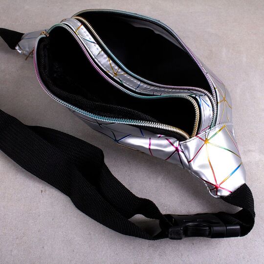 Сумка поясная, бананка, черная - П0528