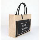 Женская сумка льняная "Hello weekend" П0555