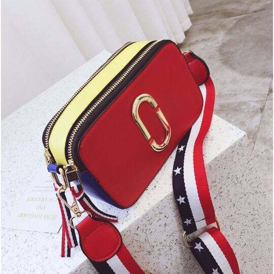 Женская сумка клатч, красная П0556