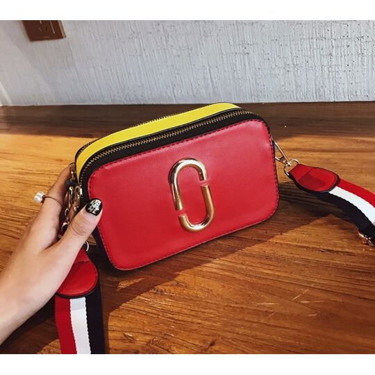 Женская сумка клатч, красная П0556