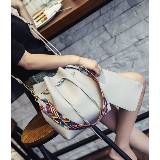 Жіноча сумка DAUNAVIA, сіра П0559