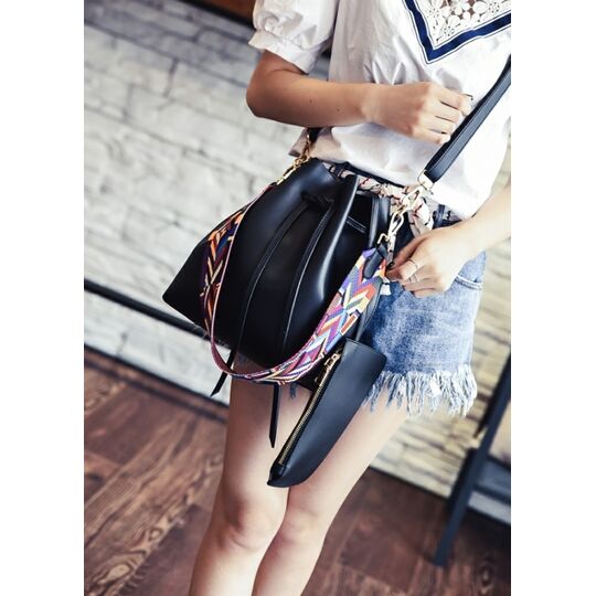 Женская сумка DAUNAVIA, черная П0561