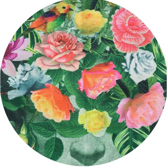 Женская сумка-тоут льняная "Черная кошка" П0572