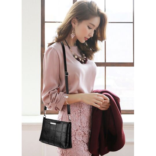 Жіноча сумка Cooamy, чорна П0573