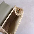 Жіноча сумка солом'яна, блакитна П0578