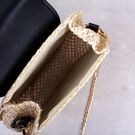 Женская сумка соломенная, черная П0579