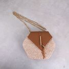 Жіноча сумка солом'яна, коричнева П0580