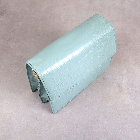 Женская сумка, голубая П0597