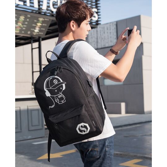 Детские рюкзаки - Детский рюкзак Music, черный П0603