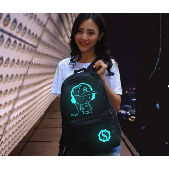 Детские рюкзаки - Детский рюкзак Music, черный П0603