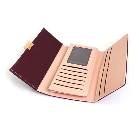 Женский кошелек, красный П0606